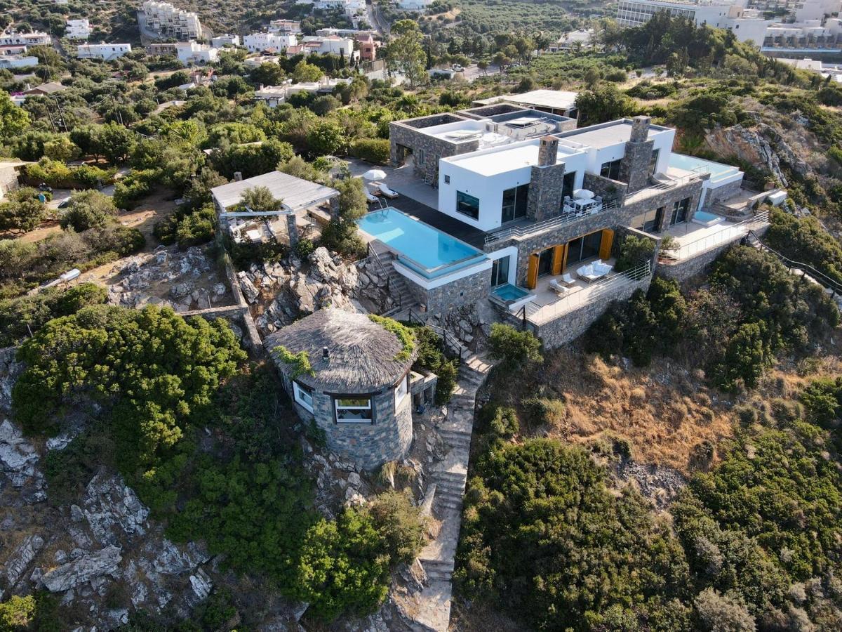 Villa Aiolos: Above The Sea, Within Agios Nikolaos Kültér fotó