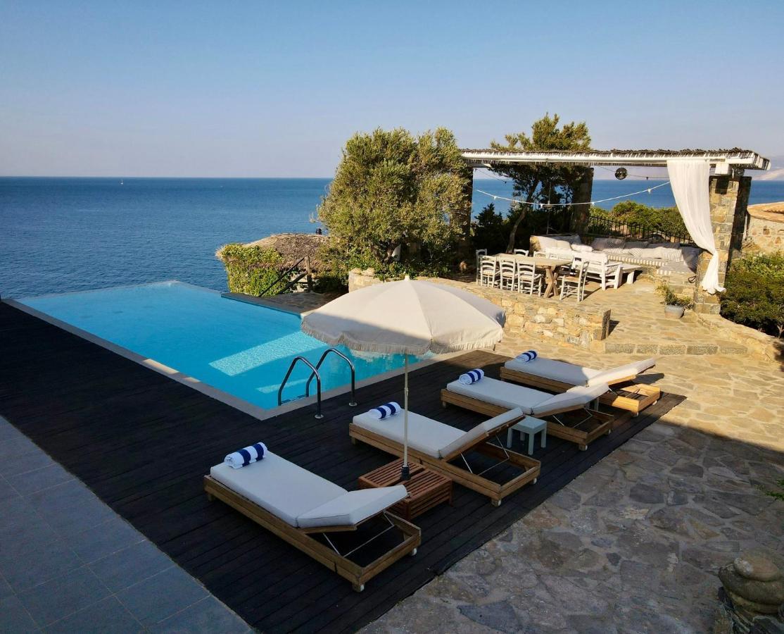 Villa Aiolos: Above The Sea, Within Agios Nikolaos Kültér fotó
